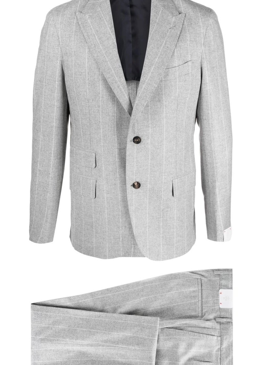 Cheap Men single-breasted striped Tagliatore suit 0305