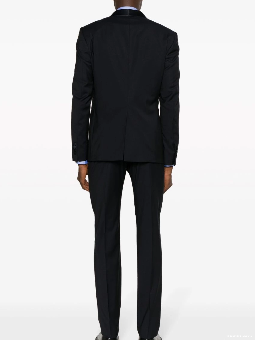 Affordable single-breasted Men blend wool virgin Tagliatore suit 0312