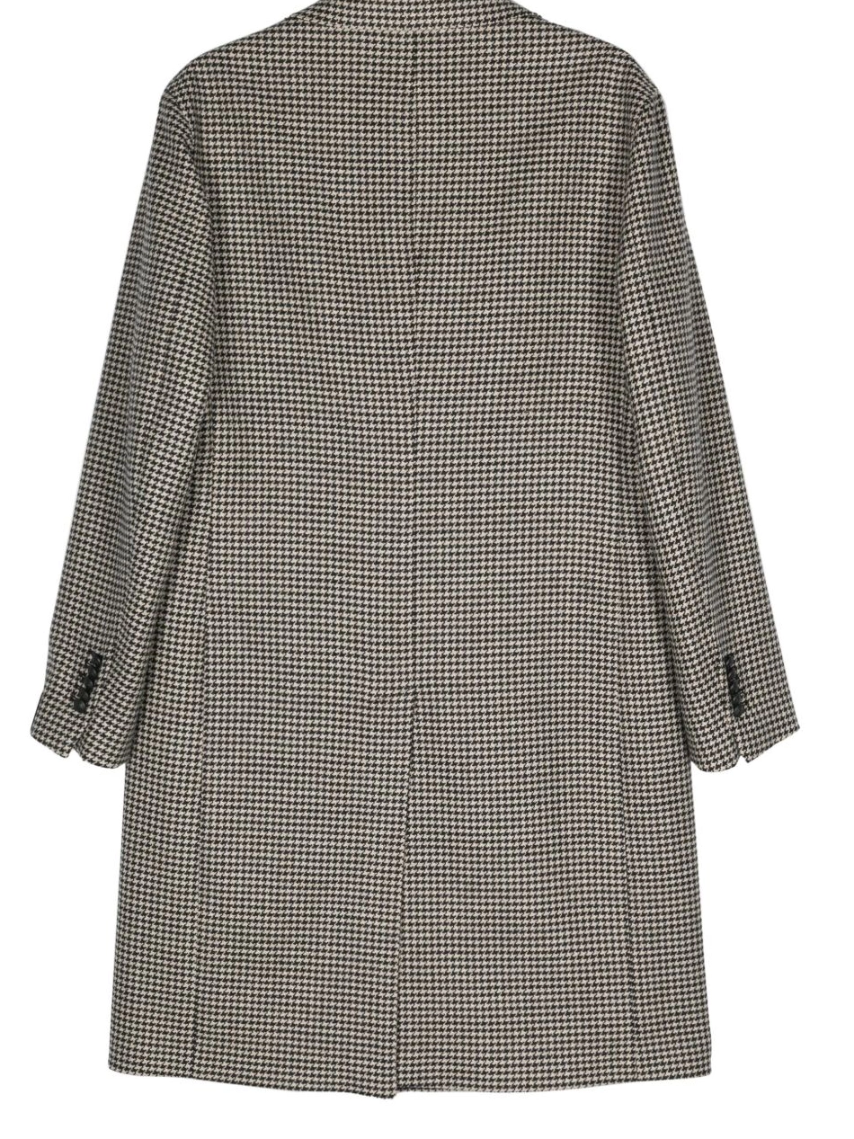 Affordable Men virgin-wool Tagliatore houndstooth coat 0308