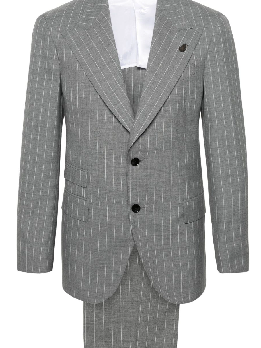 wool suit Men Tagliatore double-breasted 0312