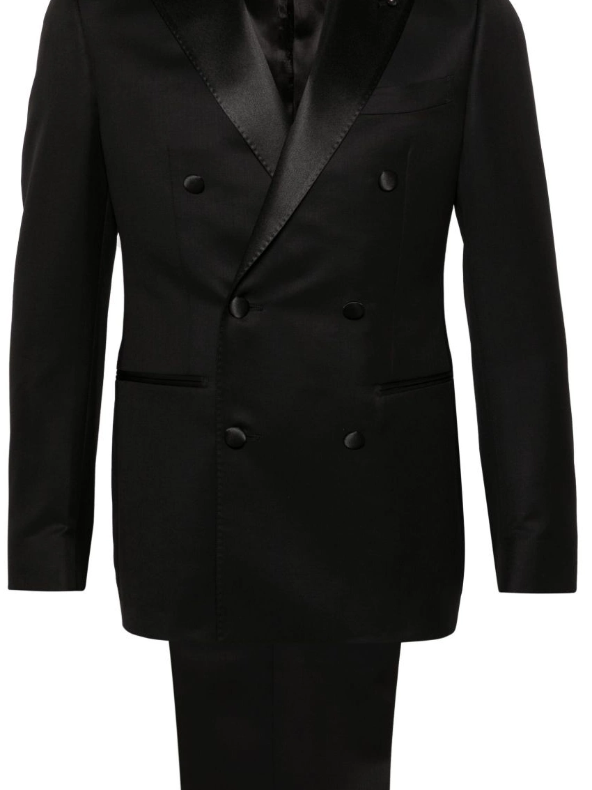 Affordable double-breasted Tagliatore suit peak-lapels Men 0309