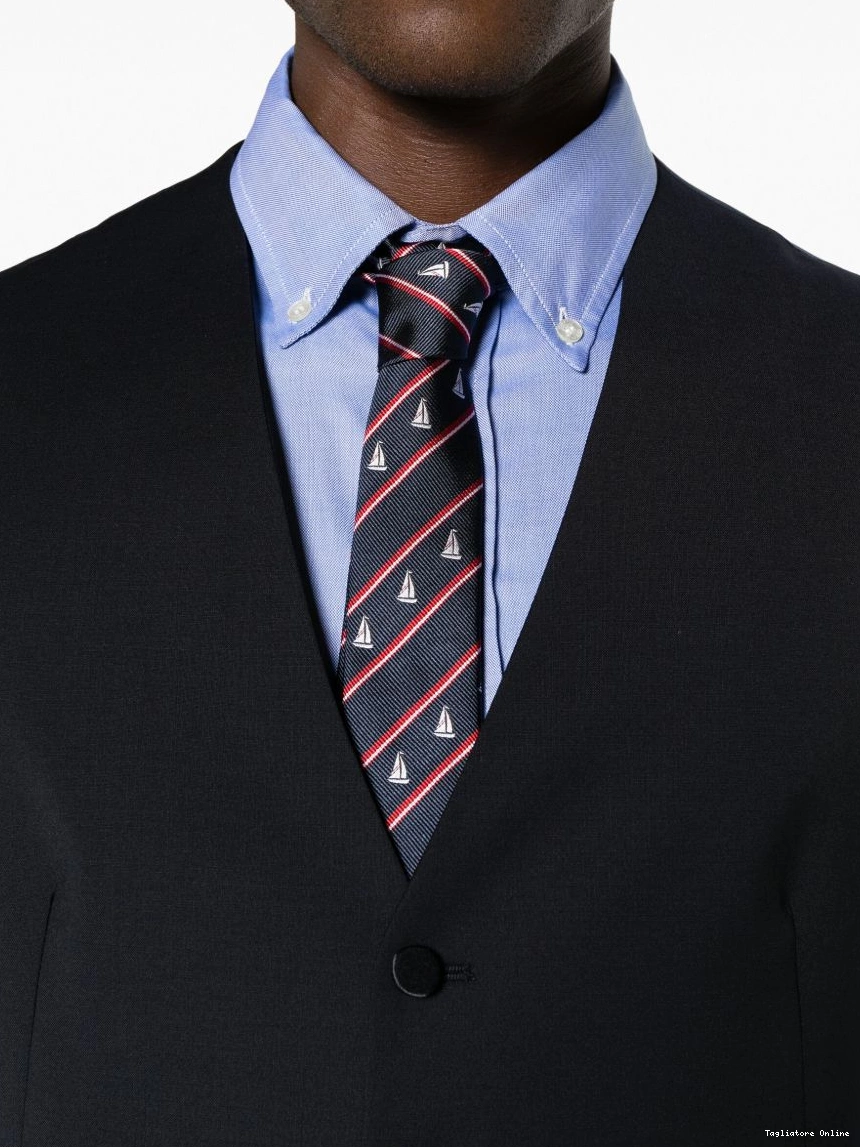 Affordable single-breasted Men blend wool virgin Tagliatore suit 0312