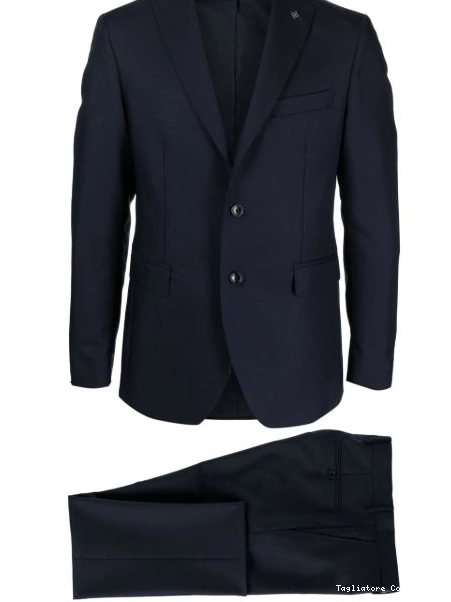 Affordable Men single-breast Tagliatore notch-lapel blazer 0307