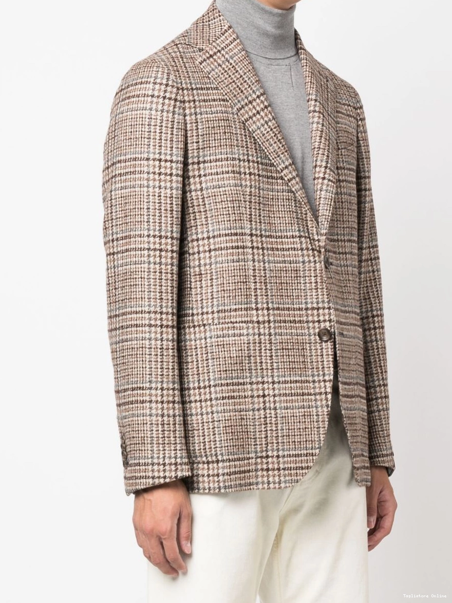 Affordable Tagliatore blazer plaid-check Men knitted 0312