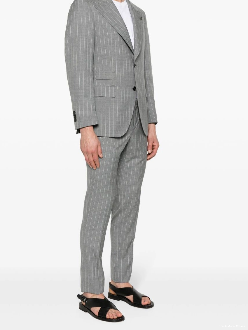 Cheap wool suit Men Tagliatore double-breasted 0312