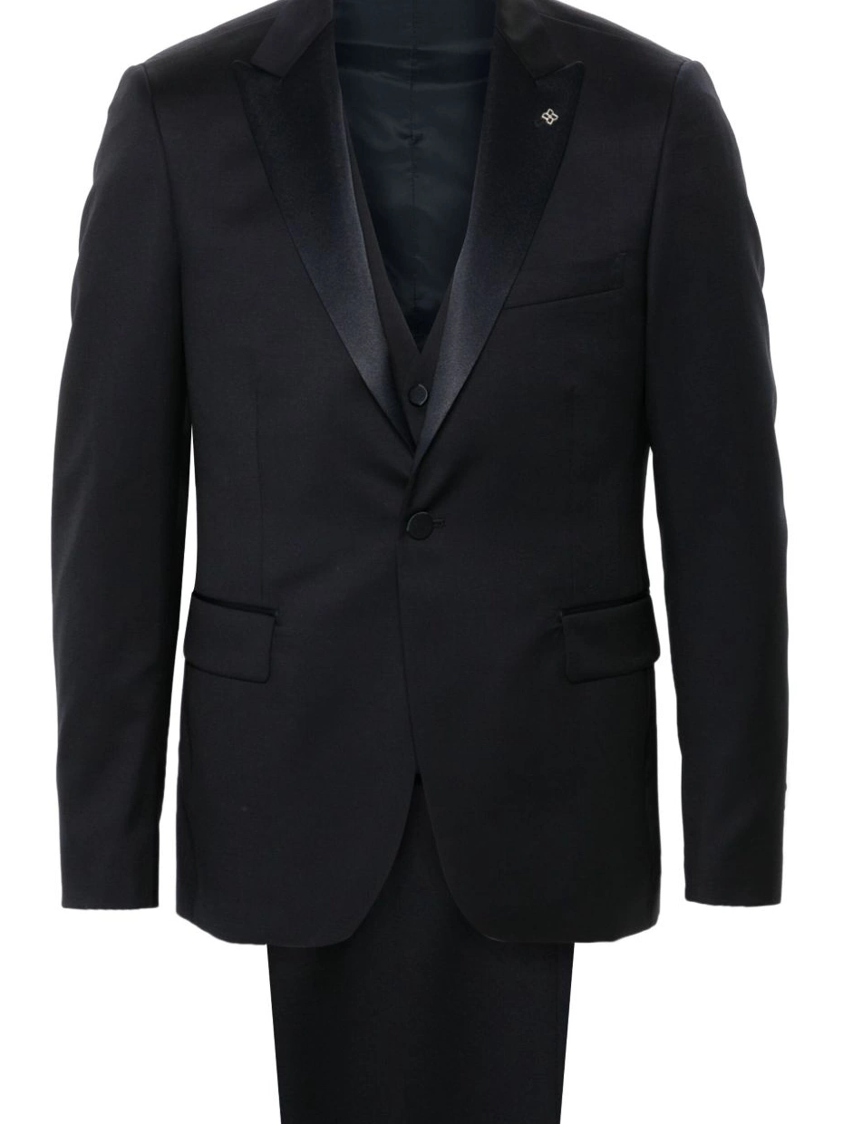 dinner suit Men Tagliatore satin-trim 0309