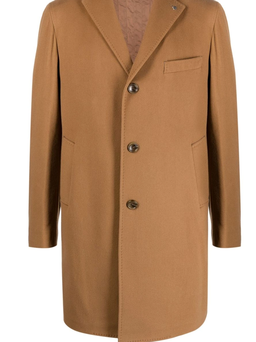 Cheap Men Tagliatore coat wool-blend single-breasted 0308